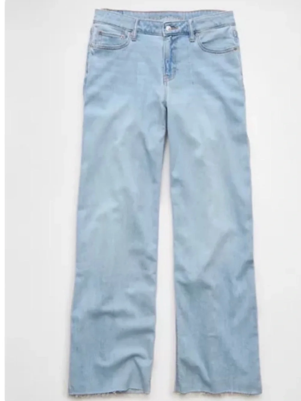 AE Dreamy Drape Stretch Low-Rise Wide Leg Jeans